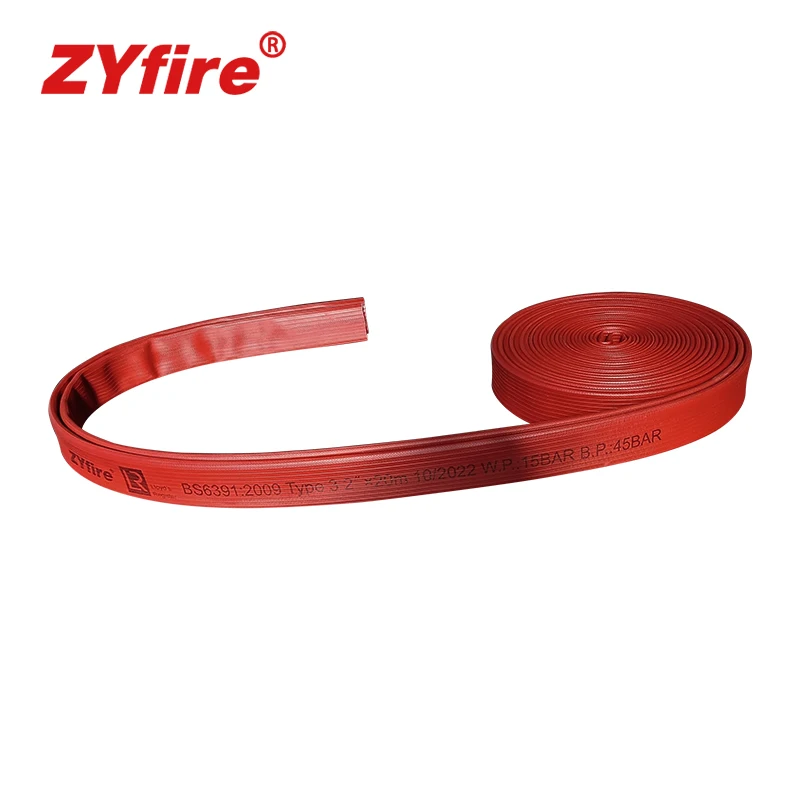 ZYfire firefighting equipment accessories NBR covered UL listed fire fighting hose pipe for fire attack