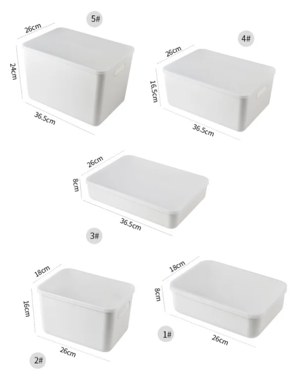plastic household storage box plastic storage bin kitchen pantry bathroom plastic organizer container