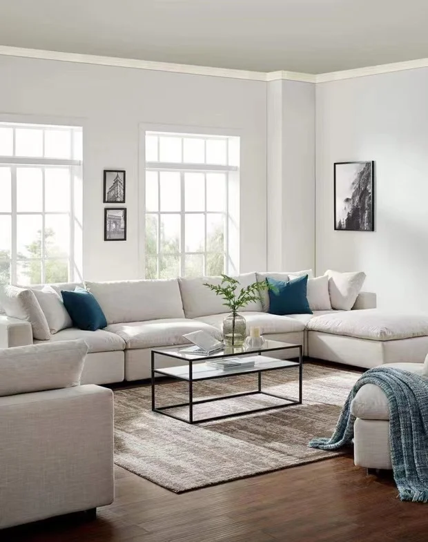 New modern style furniture Black fabric Bedroom furniture Hotel Apartment Suite living room sofa