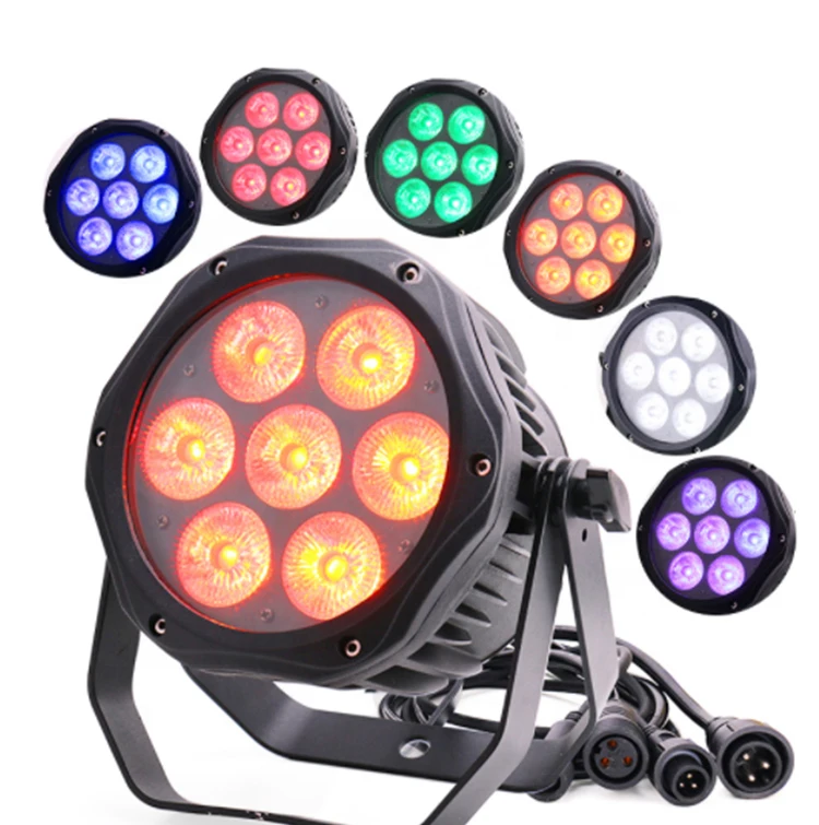 DMX Led Stage Light 6in1 Waterproof Outdoor Spotlight Wireless Battery Par Light