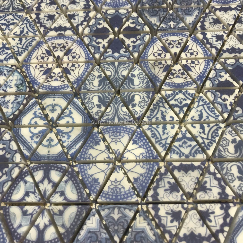 UV Ink Jet Printing Waterjet Hexagon Mosaic Tile Floor Natural Stone Marble Wall Art Mosaic Tiles Bathroom Wall Design