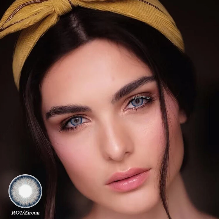Бренд BeautyTone контактные линзы розового и коричневого цвета с розмарином оптовая продажа заводская цена дешевые косметические для