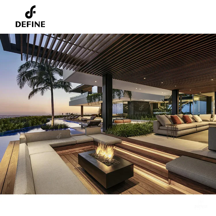 Custom Design One-stop Solution Home Luxury Whole Villa Furniture Hign-End Modern Living Room Furniture Full Set