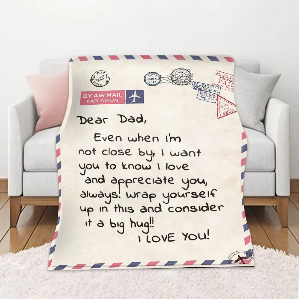 Wholesale Letter Throw Blanket, To Mum Quote Throw Blanket, Throw Blanket Mothers Day Gift