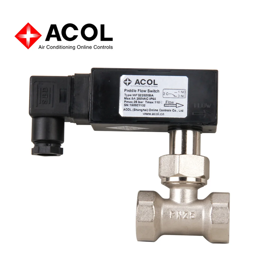 ACOL brass paddle air conditioner oil flow switch for chiller