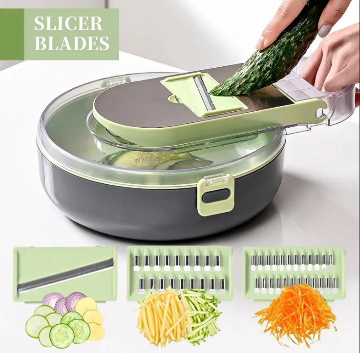Hot Selling Kitchen Multi  Manual Mandoline Fruit Vegetable Cutter Onion Dicer Veggie Slicer Vegetable Chopper