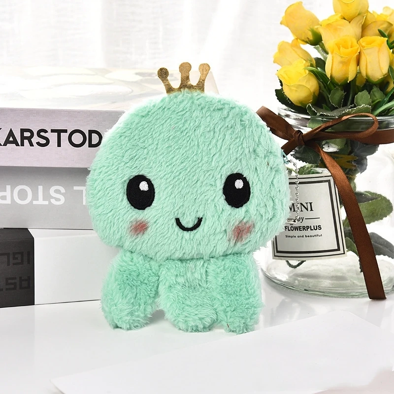 Best-Selling Funny octopus Soft Plush Keychain Wallets  Cartoon Anime octopus Coin Purse Wallets Keychain Toys Couples Pendant