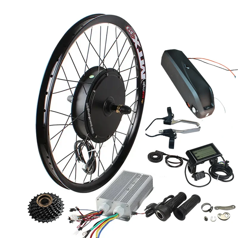 135mm dropout 72V2000W rear motor 70 - 75km/h 2000W electric bike kit with SW900 display 72V45A sine wave controller 7S gear
