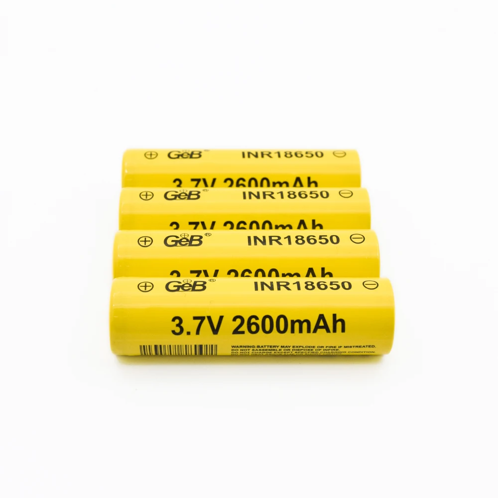 GEB 18650 3500 mAh Rechargeable Battery Lithium 3.7V 3500mAh 18650 For Laptop Toys 18650 Battery Pack