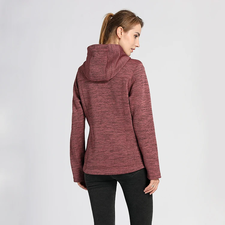 Уличные повседневные спортивные женские пальто из мельчатого флиса на заказ ветровка с капюшоном водонепроницаемая мягкая куртка