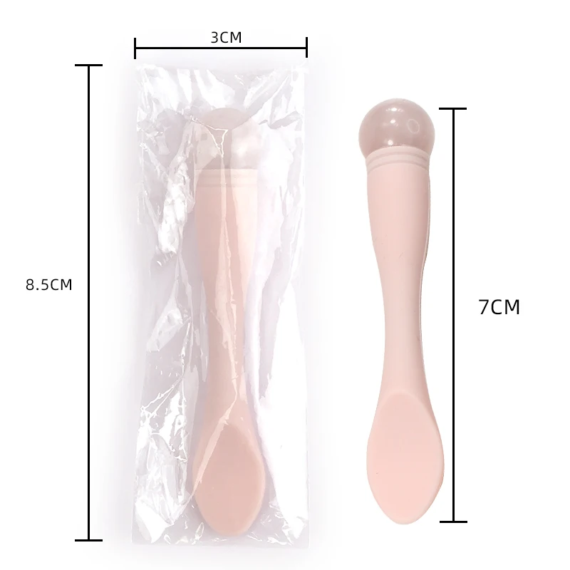wholesale beauty tools Stainless steel spatula jade eye massager eye cream stick facial spoon cosmetics spatula silicone