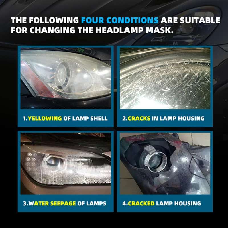 For Porsche Cayenne 2018 2019 2020 2021 Lamp Transparent Lampshade Lens Glass Cover Headlight Case Light Car Replacement