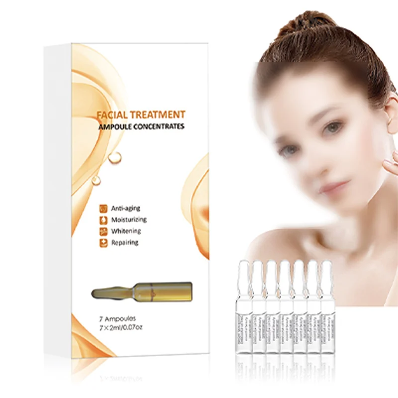 Ampoule  Hyaluronic Acid Moisturizing Face Serum Private Label Vegan  Facial Brightening Anti Aging Serum Ampoule