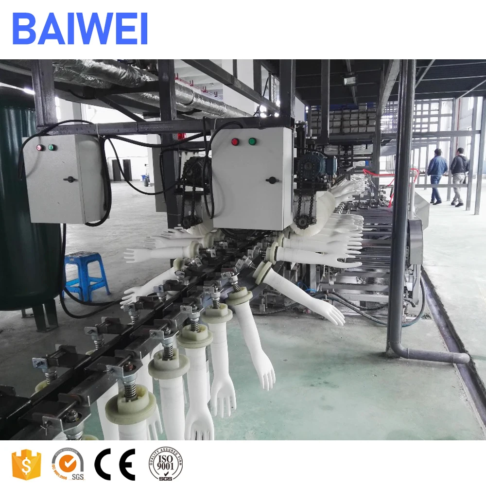 Latex Nitrile Glove Making Machine Production Line Gloves Machine Latex Production Line