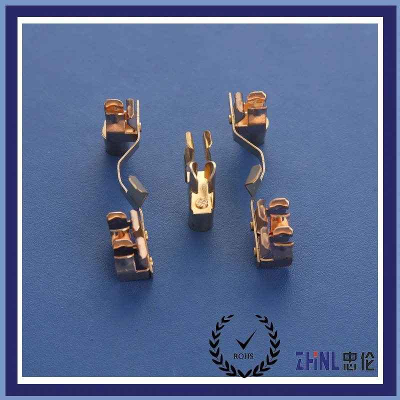 high quality electric extension brass  socket with metal panel  Switch socket spring contact for industry