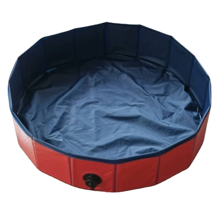 Foldable Dog Pet Bath PVC Pools Collapsible Dog Folding Pet Pool Bathing Tub Paddling Swimming Pool for Dogs Cats and Kids