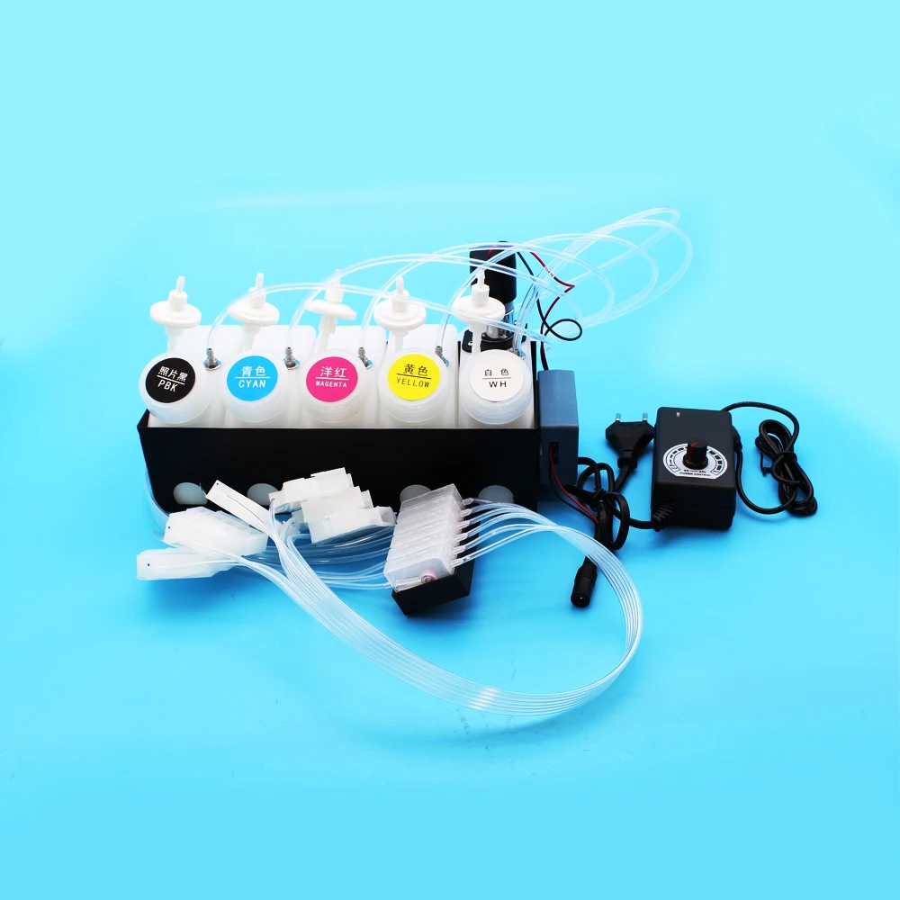 L18050 Ciss Ink System L8050 Bulk Ink Ciss Dtf Kit For Epson L18058 L8050 White Ink Tank With Timer Stirrer Speed Blender Tool