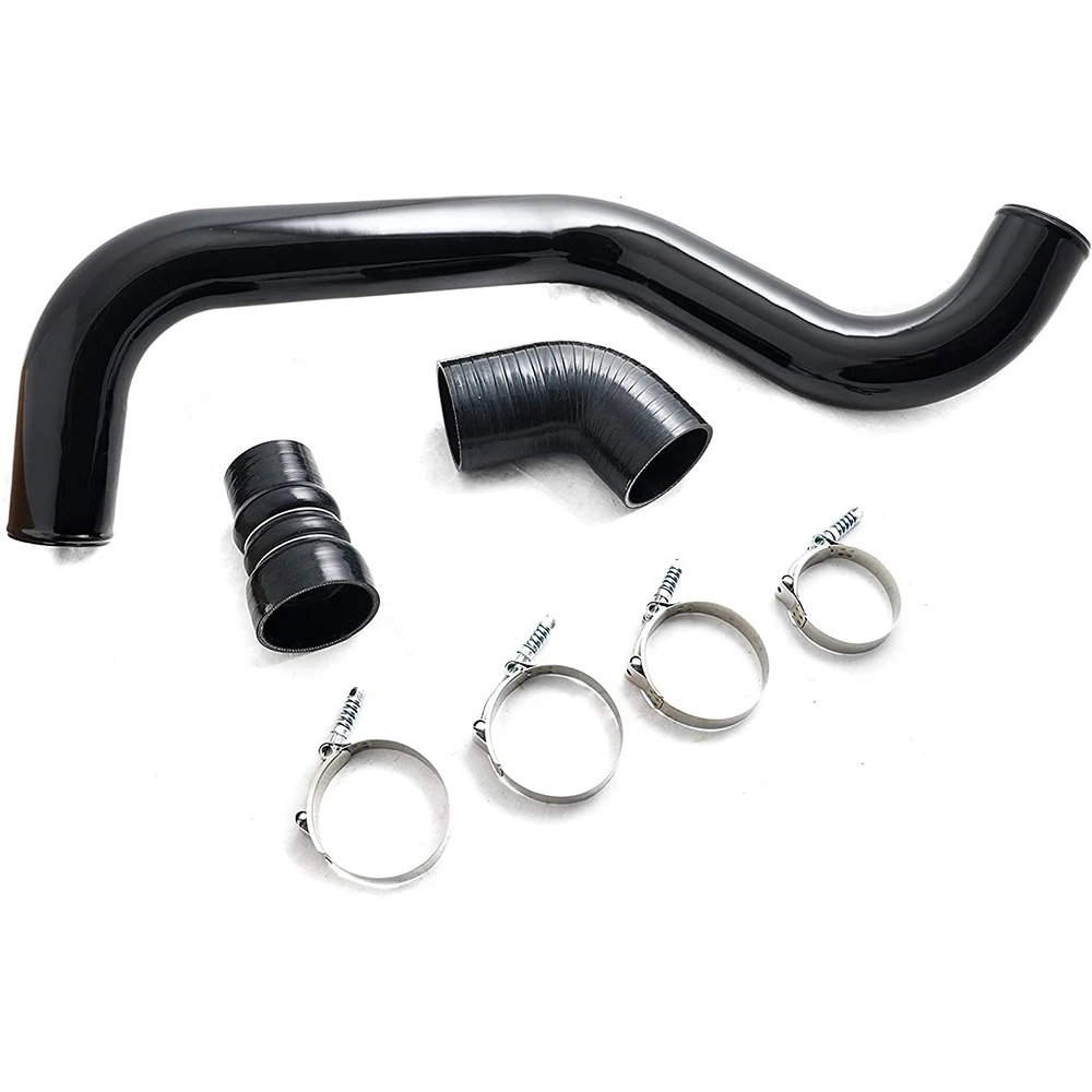 Hot Side Intercooler Pipe & Boot Kit For 2004.5-2010 Chevy/GMC 6.6 LLY LBZ LMM Duramax Diesel