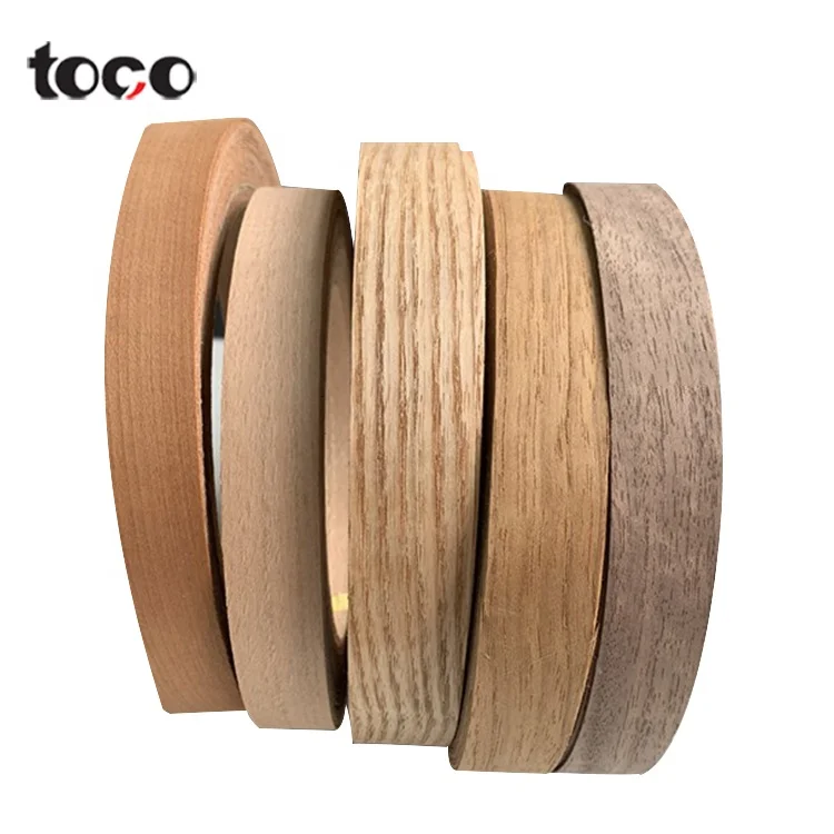 TOCO Edgebanding Wood Grain Edging Strip Pvc Edge Banding Tape Factory
