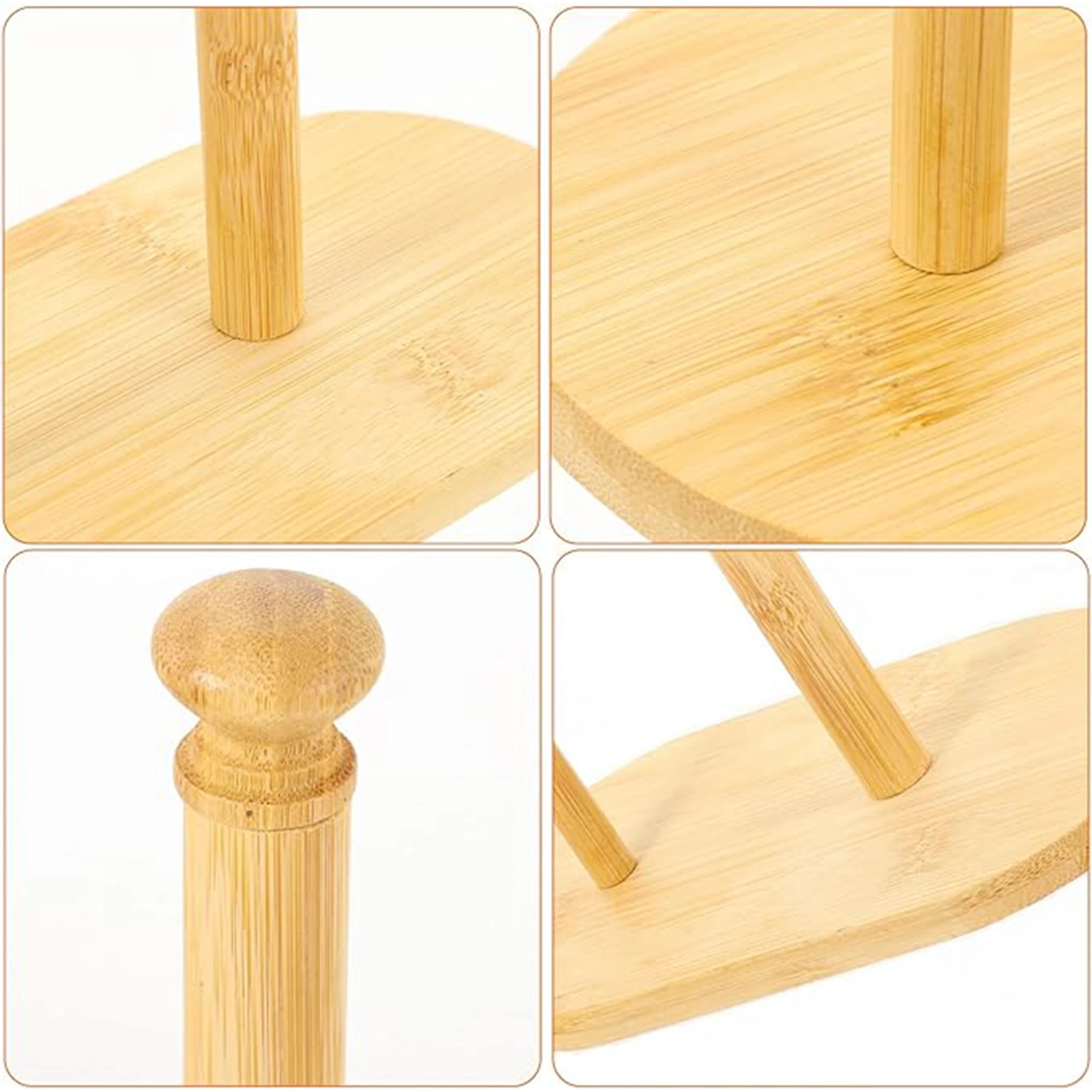 Simple Toilet Creative Bamboo wood Paper Towel Rack Roll Paper Storage Holder Kitchen Household