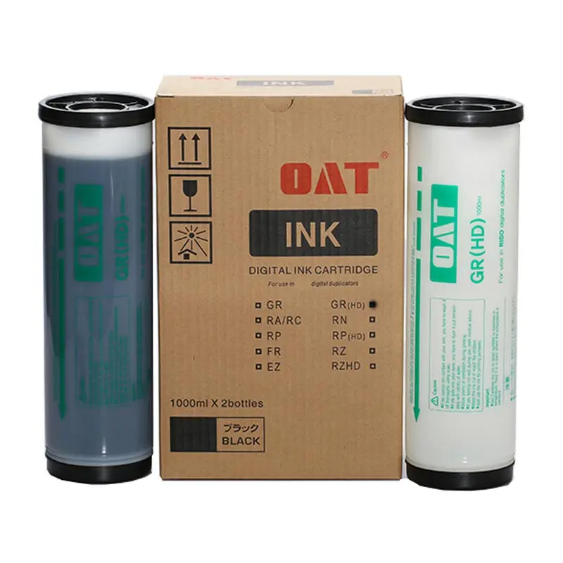 Compatible GR HD black ink for use in digital duplicator GR 3770/3790