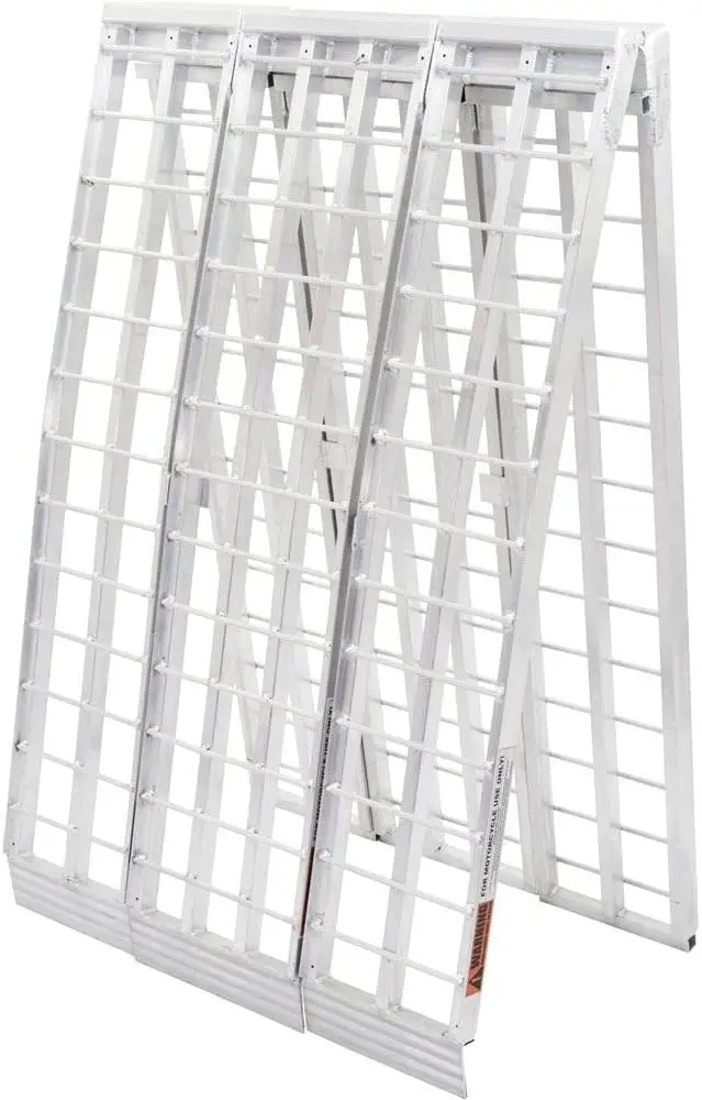 Awnlux Motorcycle Aluminum Folding Ramp for Truck Trailer Loading
