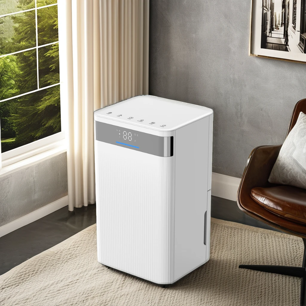 2024 New Lanch luxury  moveable small mini dehumidifier 12L capacity  wifi ion function 2L water tank 24hr timer