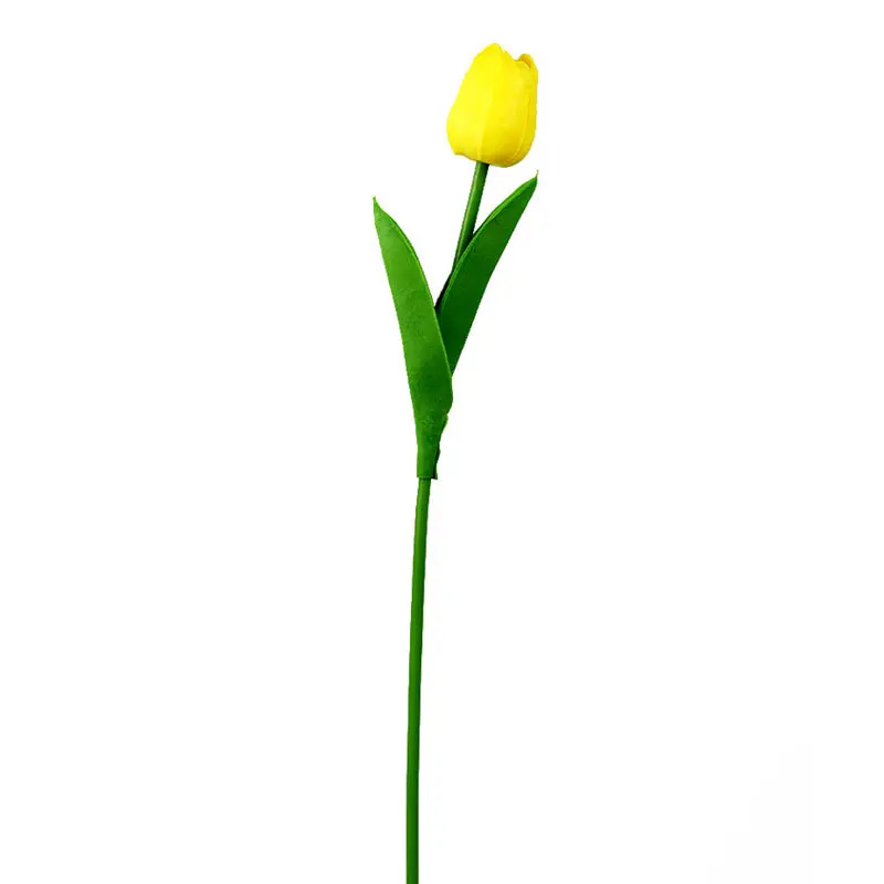 Baby Pink Decorative Flowers Colorful Mini Tulip PU Artificial Real Touch Spring Simulation Cheap Multi Colors