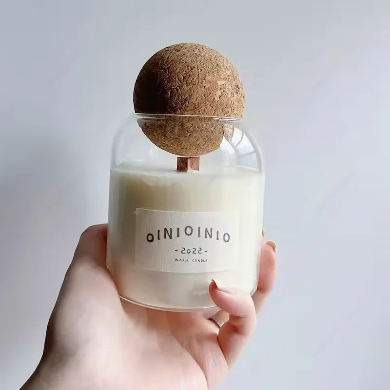 Empty Wholesale Colorful Luxury Double Wall Candle Glass Jars Decorative Candle Container Borosilicate Tall Glass Candle Jars