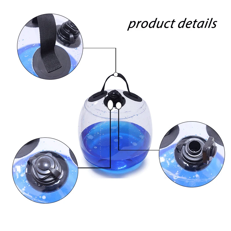 Skyhope 2023 Durable pvc strength weight lifting water filled fitness training aqua power bag with adjustable water