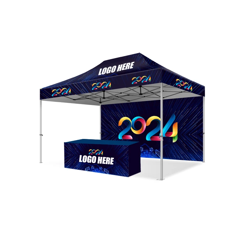 Heavy Duty 3X3/3X4.5/3X6 Custom Print Small Stall Pop Up Tent Trade Show Aluminium Exhibition Tent Gazebo for Event
