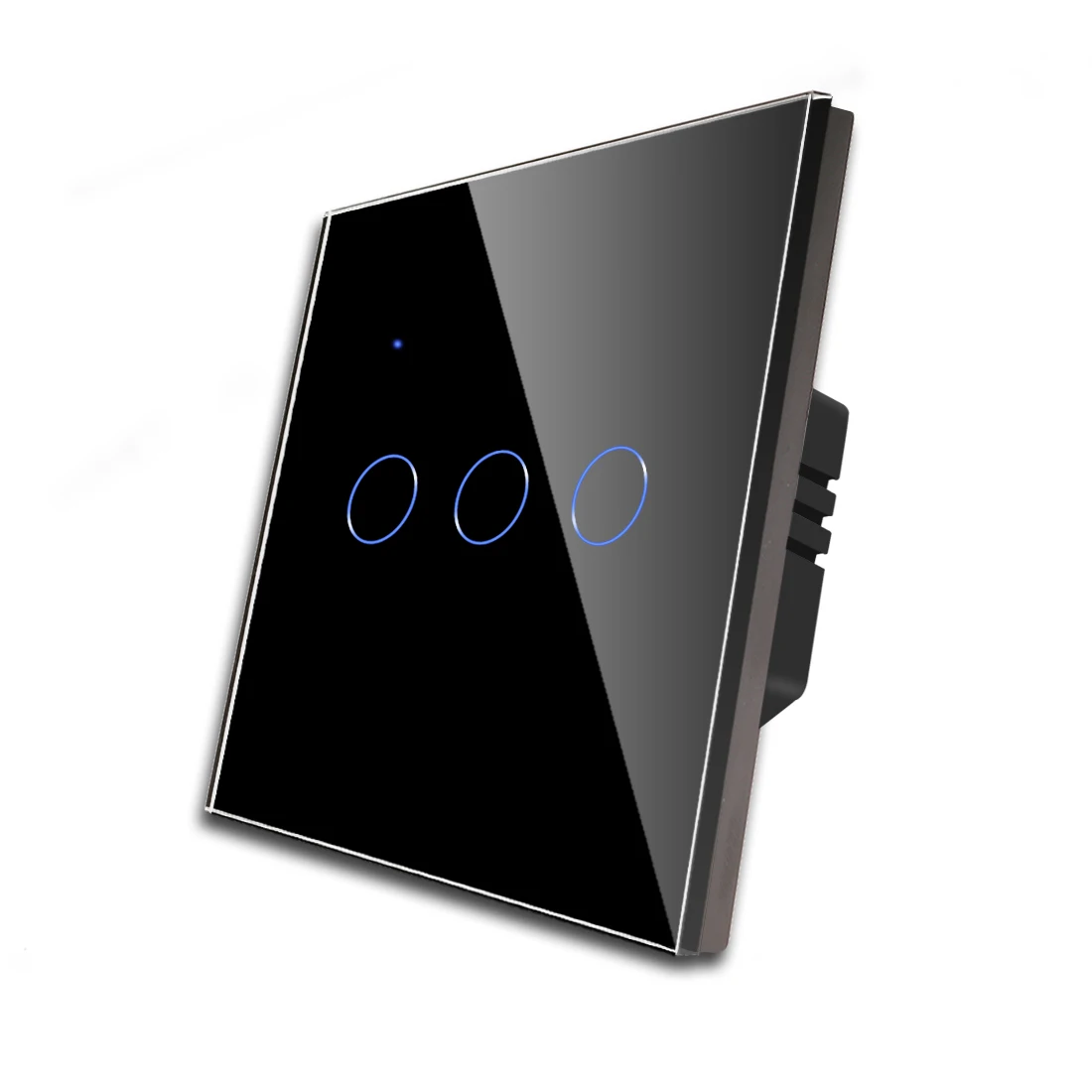 Bingoelec 1Gang High Quality WIFI 3 Gang Touch Battery Google Home Alexa Control Anywhere Wireless Switch