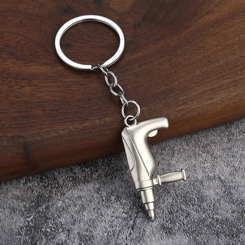 Wholesale Wrench Key Chain Practical Metal Hammer Pliers Blank Metal Custom Square Sublimation Zinc Alloy Keychain