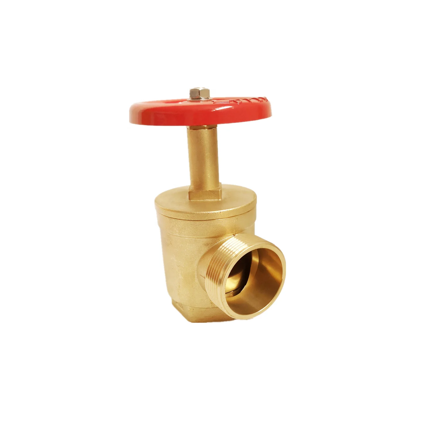 Brass American DN65 right angle threaded fire hydrant water valve, brass right angle fire hydrant water valve