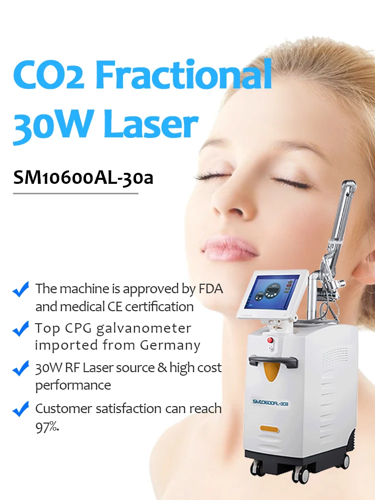 beauty machine scar tattoo 15w surgical equipment facial skin co2 fractional laser acne scar removal and hair laser