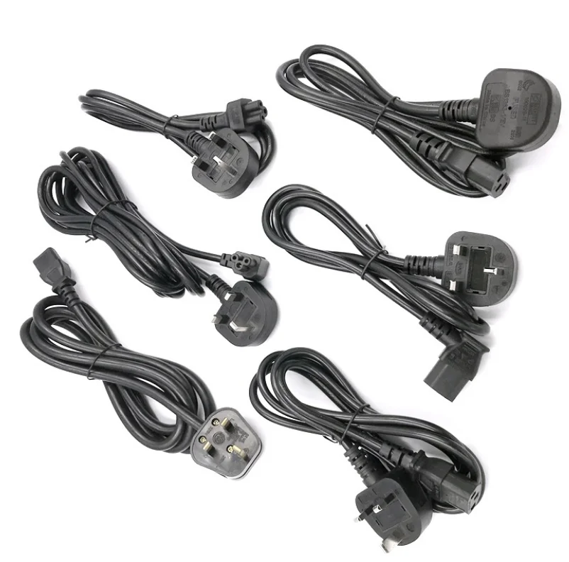 EU US UK Plug Socket Extension AC Power Cord 250V 3A 5A 10A 13A Use For Lamp Light Dimmer C7 C9 C11 C13 C15 C19 DC Connector