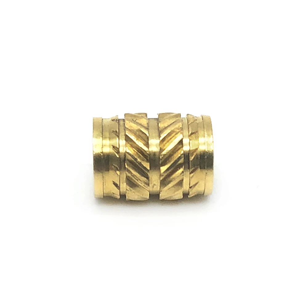Knurled hexagonal nut insert insert nut 4mm brass insert nut with high quality