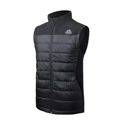 Spring Autumn Sport Men Vest Black Thinsulate Cotton Thermal Clothes Lightweight Breathable Outdoor Running Vests AONIJIE F5107