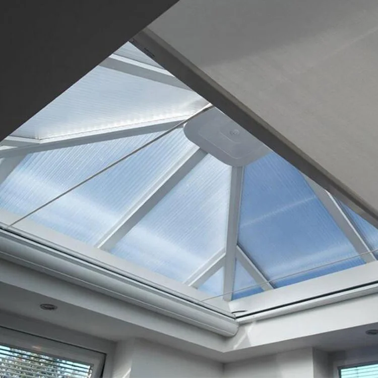 Wholesale Custom Dual Layers Manual Electric Sun Shading Roof Skylight Blinds