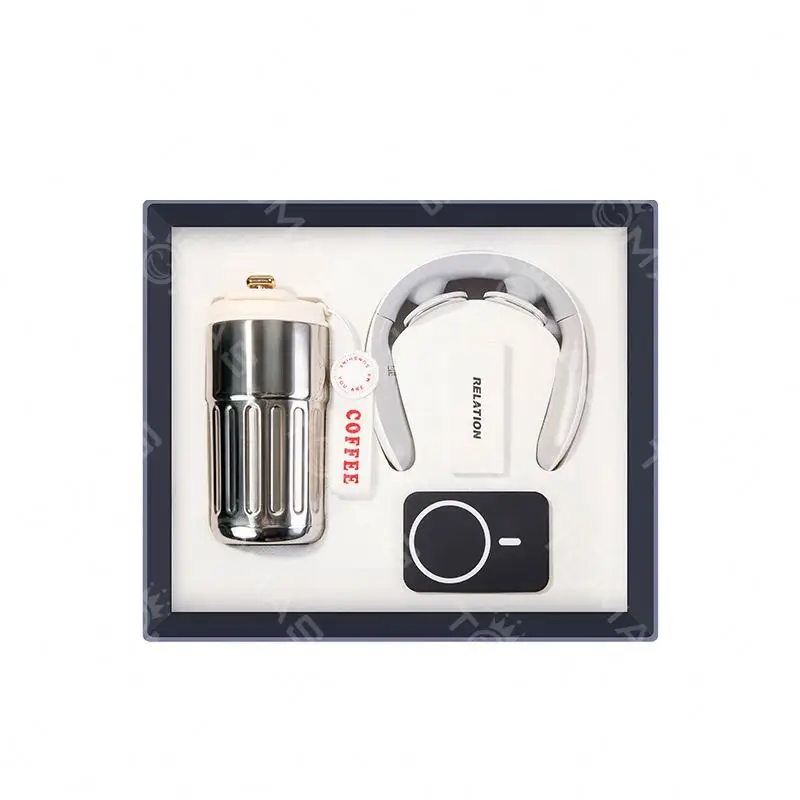 Promotional Events Business Gift Outdoor Travel Customized Computer Backpack Coffee Mug Neck Massager Novelty Electronics Items