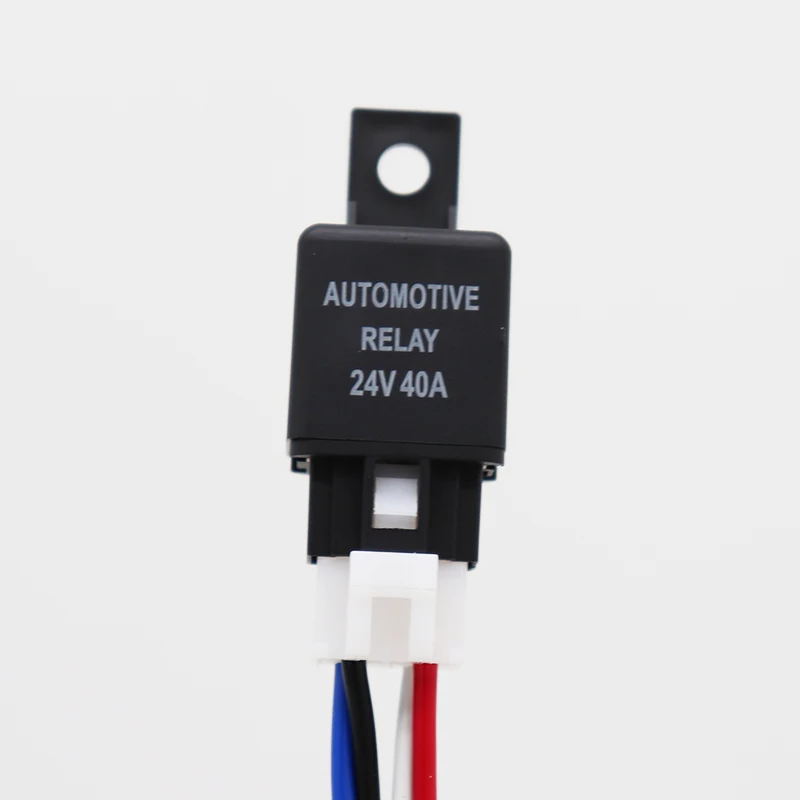 12V/24V 40A 4-Pin Automotive Relay with Wire Harness, SPST Alarm Relay for Car Automotive Van Boat Truck