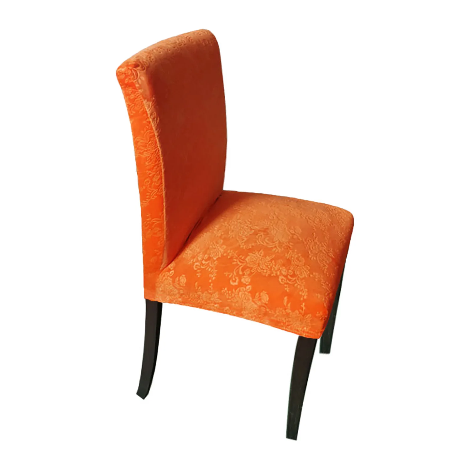 Removable Washable Furniture Protector Slipcovers Fitted Stretch Velvet Dining Chair Seat Covers