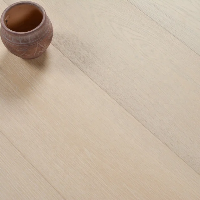 Белый мыть экономичный дуб проектированный деревянный пол