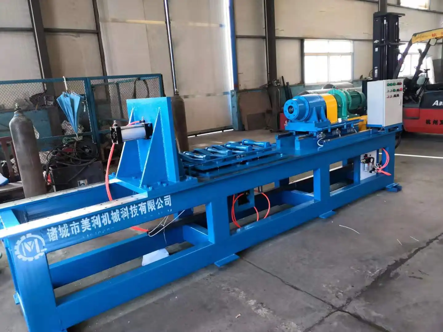 High volume automatic Gas cylinder marking stamping machine for seamless cylinder