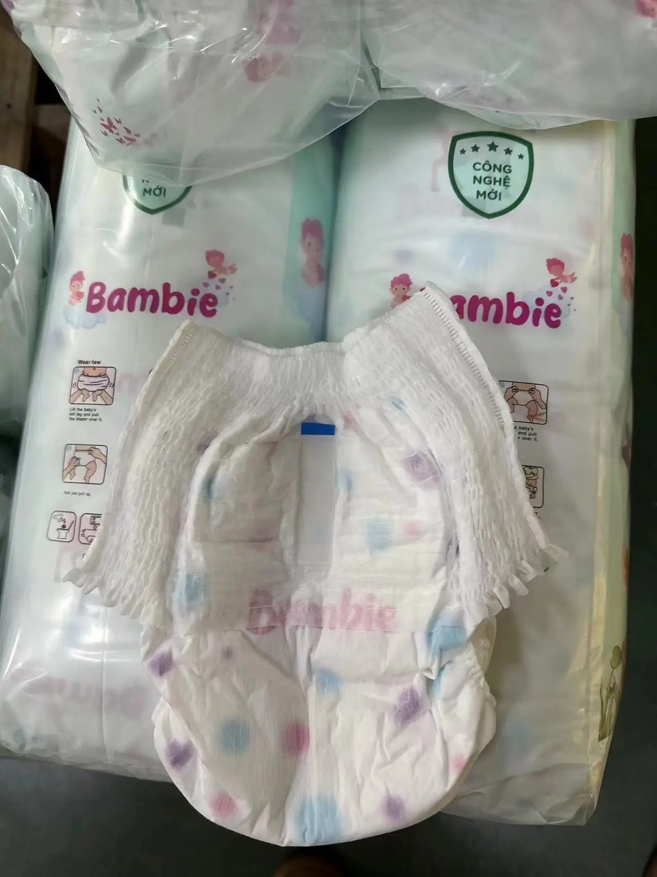 Fujian Factory Suppliers Private Label Turkey Bulk Baby Training Pants Diapers  XXL Hydrophilic Baby Pants Diaper  for Sale