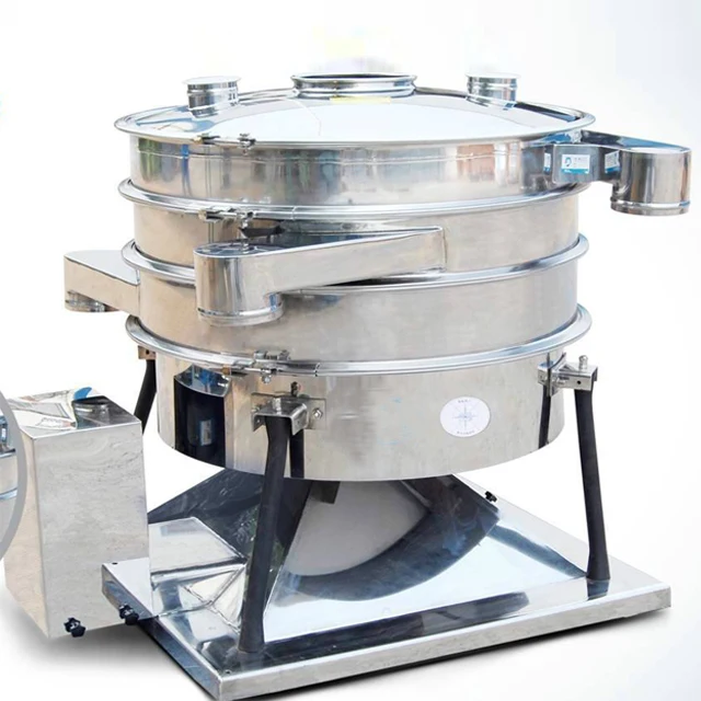 Sieving machine for corn powder