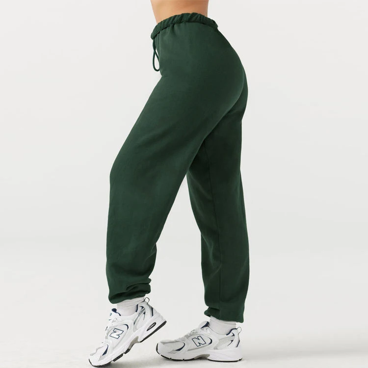 Custom High Waist Sporty Gym Athletic Fit Jogger Pants Drawstring Sweatpants For Women