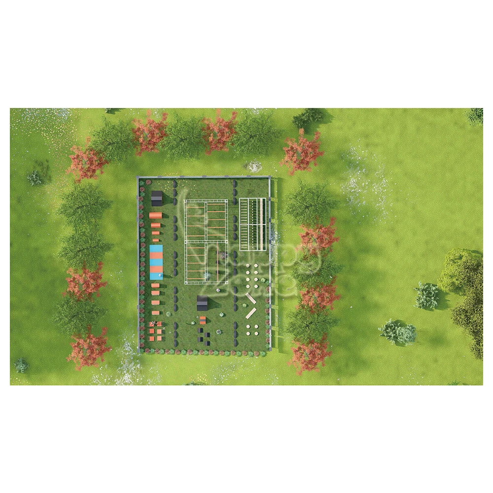 Customized  Indoor/Outdoor Parkour Gym Training Ninja Warrior Course Parkour Equipment Obstacle course tunnel for Adventure park