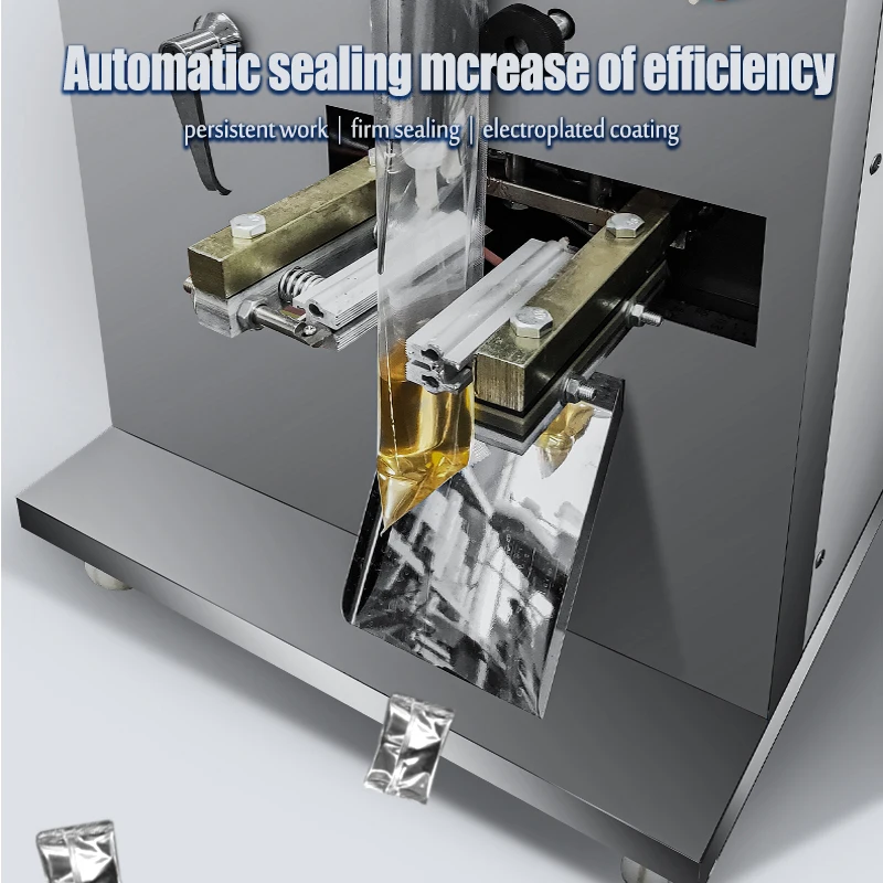 Automatic Cosmetic Detergent Shampoo Gel Ice Alcohol Liquide Fertilizer Sachet Filling Sealing And Packing Packaging Machine