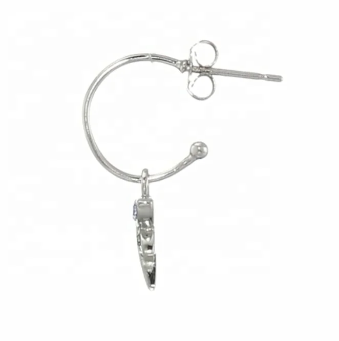 Custom Fashion Funny 925 Sterling Silver Blue and Green Crystal Dragonfly Jewelry Stud Earrings for Women